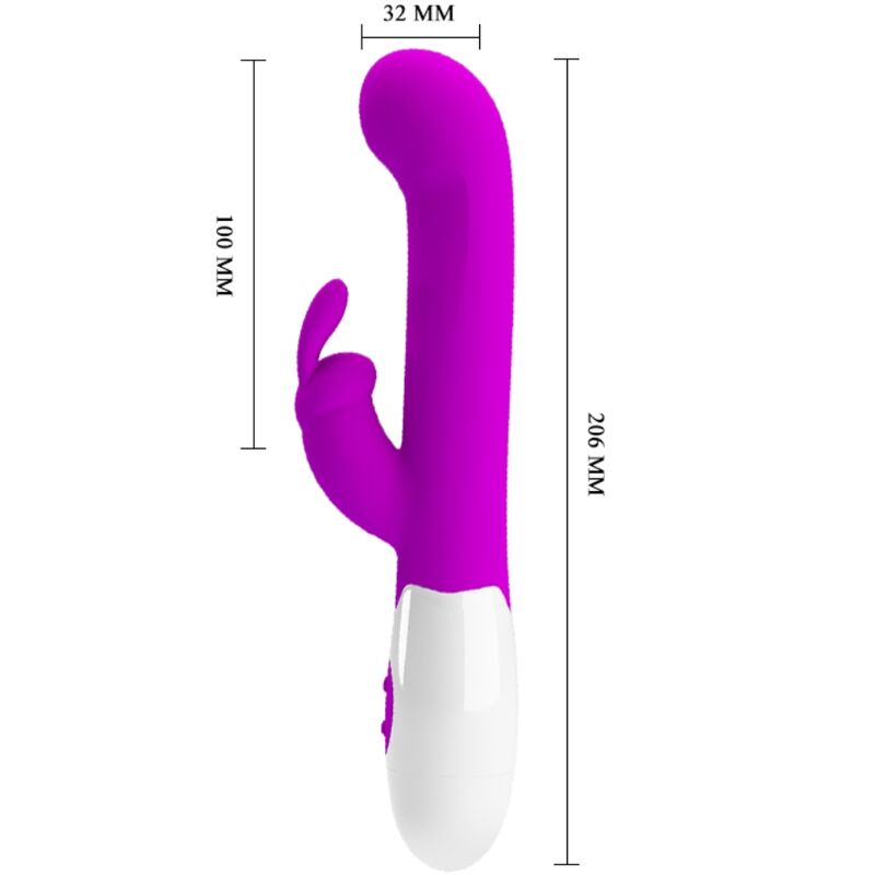 PRETTY LOVE - CENTAUR VIBRATOR RABBIT 30 VIBRATION MODES PURPLE - NOCTURNA DESIRES