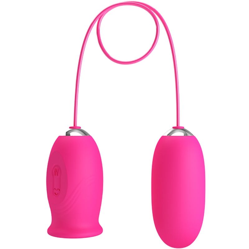 PRETTY LOVE - DAISY VIBRATING EGG + CLITORIS STIMULATING TONGUE PINK - NOCTURNA DESIRES