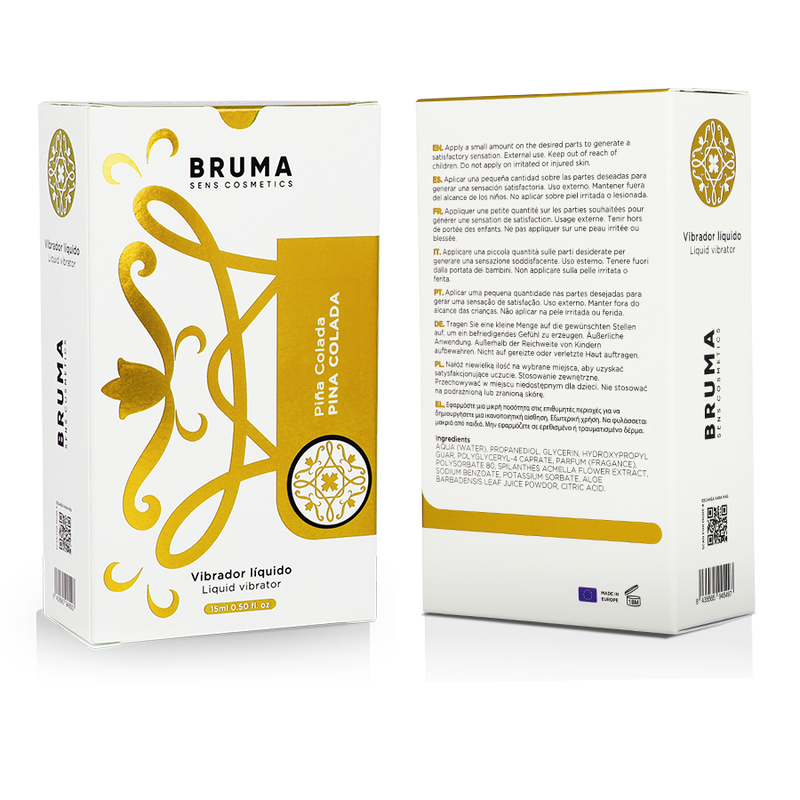 BRUMA - LIQUID VIBRATOR ULTRA SLIDING PINA COLADA 15 ML - NOCTURNA DESIRES