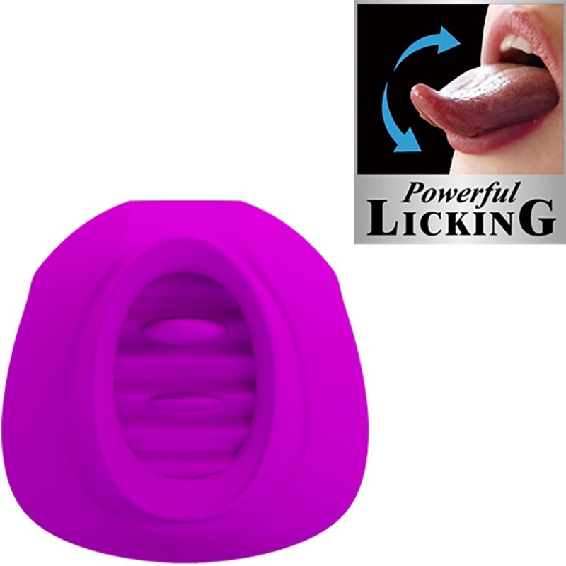 PRETTY LOVE - ESTELLE TONGUE CLITORIS STIMULATOR 12 VIBRATIONS PURPLE - NOCTURNA DESIRES