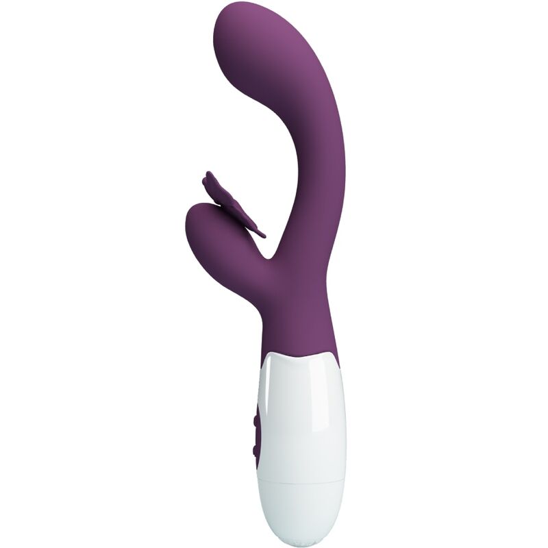 PRETTY LOVE - BUTTERFLY KISS RABBIT VIBRATOR & G-SPOT STIMULATOR PURPLE - NOCTURNA DESIRES