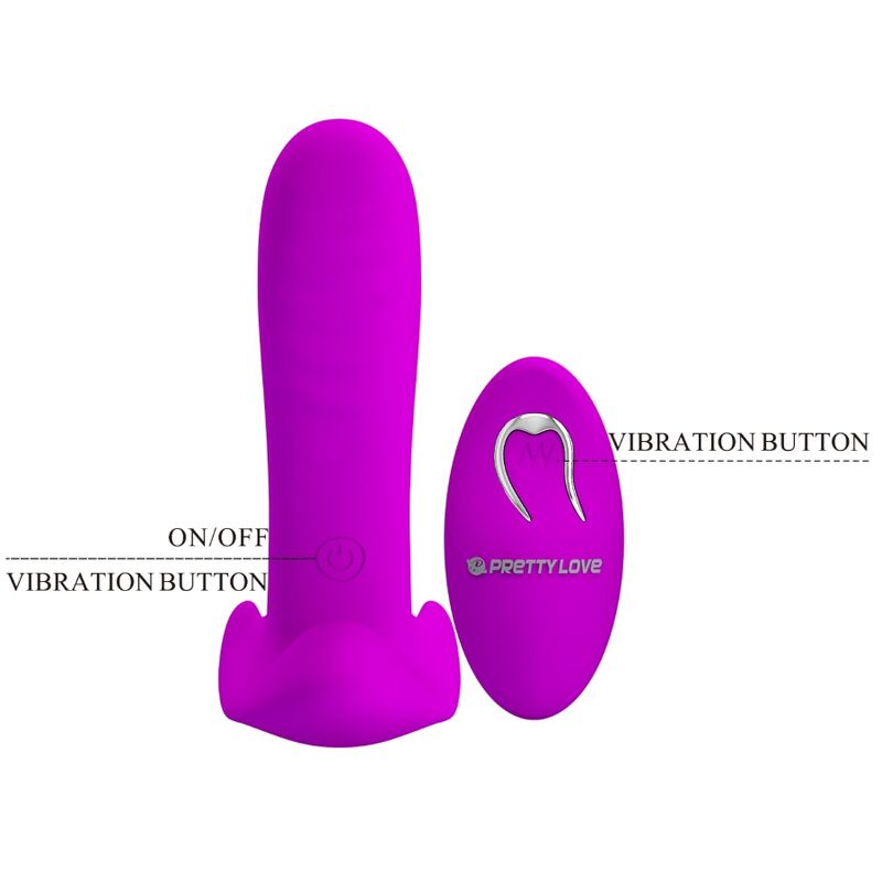 PRETTY LOVE - MASSAGER & VIBRATOR 12 VIBRATIONS REMOTE CONTROL PURPLE - NOCTURNA DESIRES