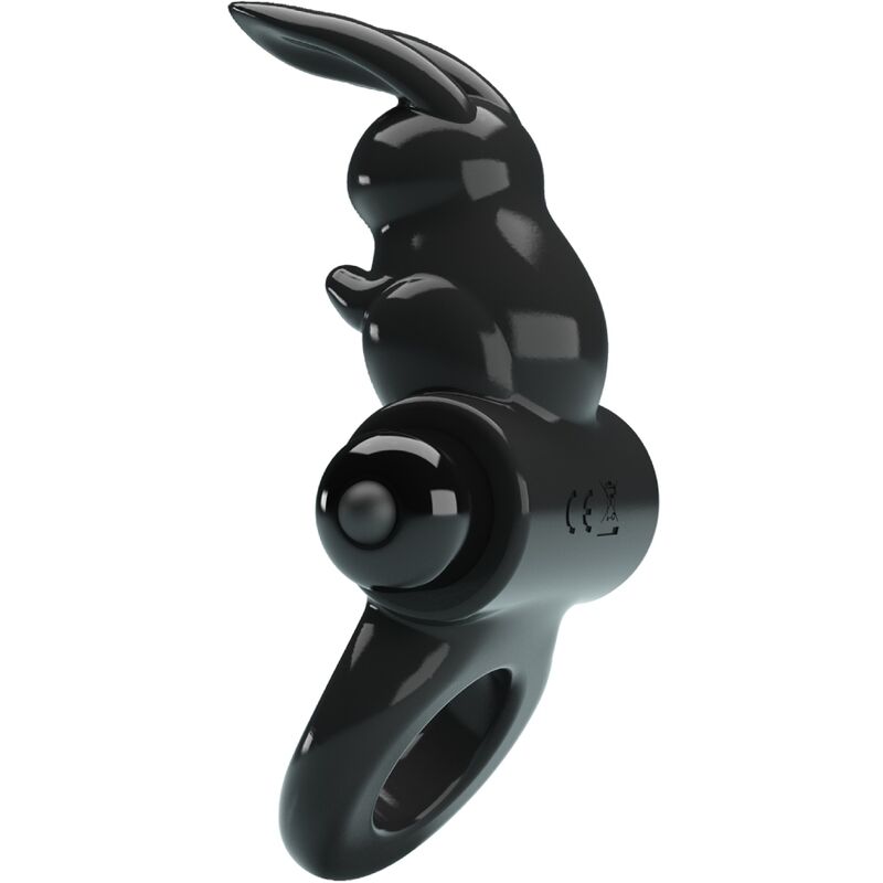 PRETTY LOVE - EXCITING RING RABBIT VIBRATOR RING 10 VIBRATIONS BLACK - NOCTURNA DESIRES