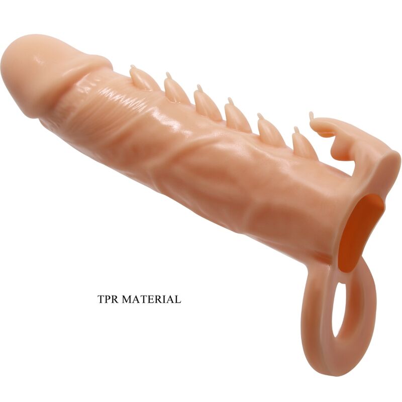 PRETTY LOVE - EMMIT PENIS SLEEVE + CLITORIS STIMULATOR FLESH - NOCTURNA DESIRES