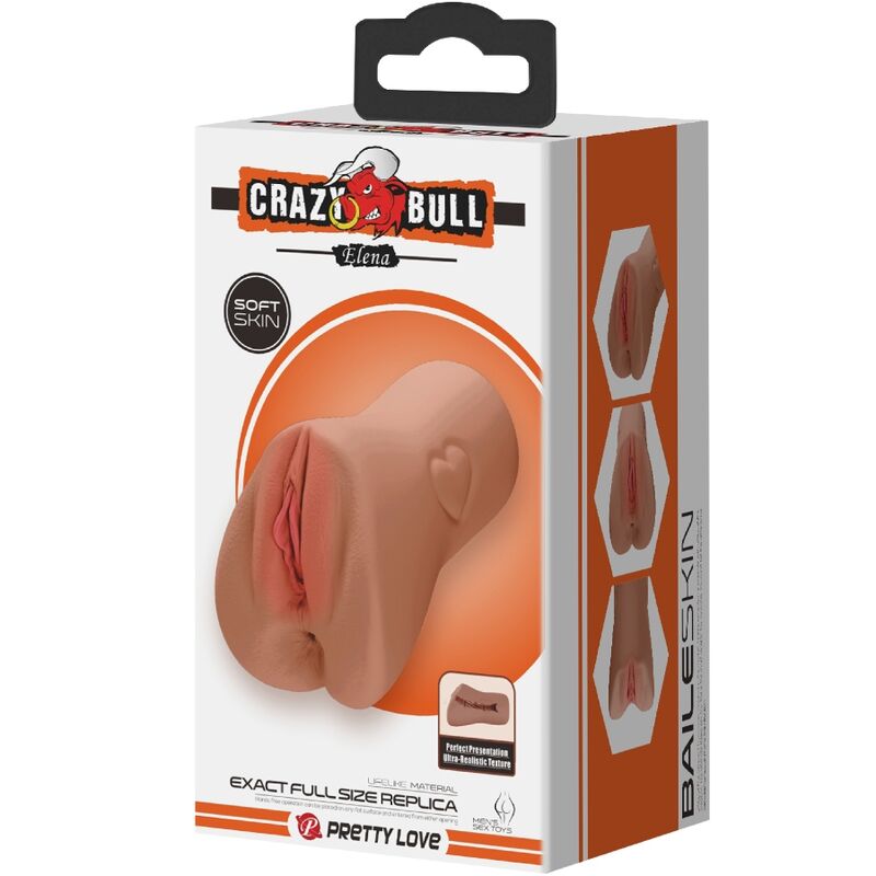 CRAZY BULL - SCARLET VAGINA AND ANUS DESIGN WITH A HEART FLESH - NOCTURNA DESIRES
