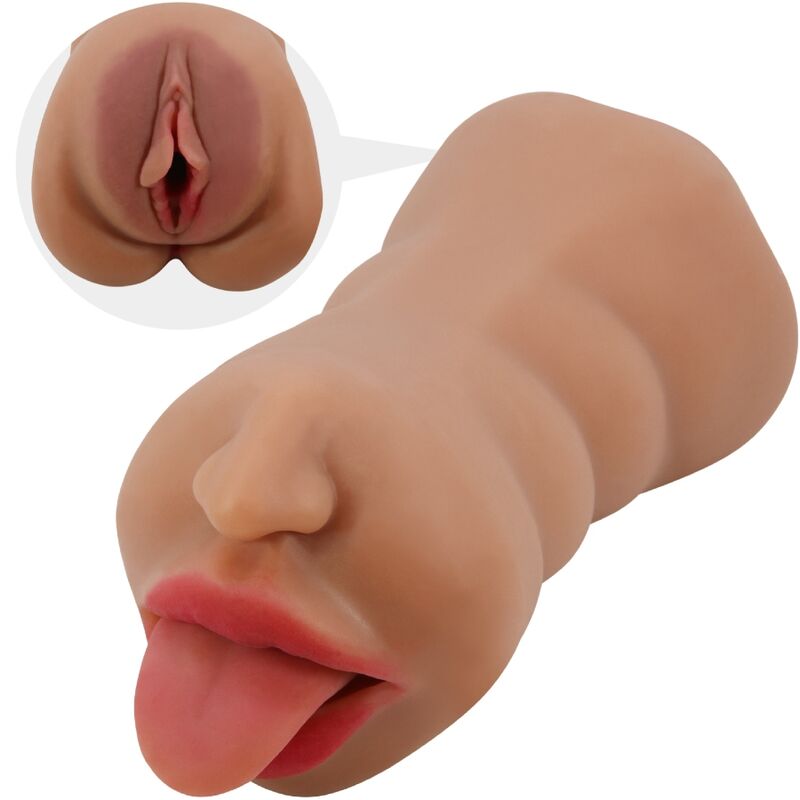 CRAZY BULL - SARAH DOUBLE MASTURBATOR MOUTH & VAGINA FLESH - NOCTURNA DESIRES