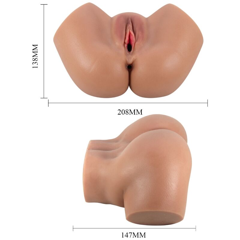 CRAZY BULL - HAILEY VIBRATOR BUTT WITH REALISTIC VAGINA AND ANUS CONTROL REMOTO - NOCTURNA DESIRES