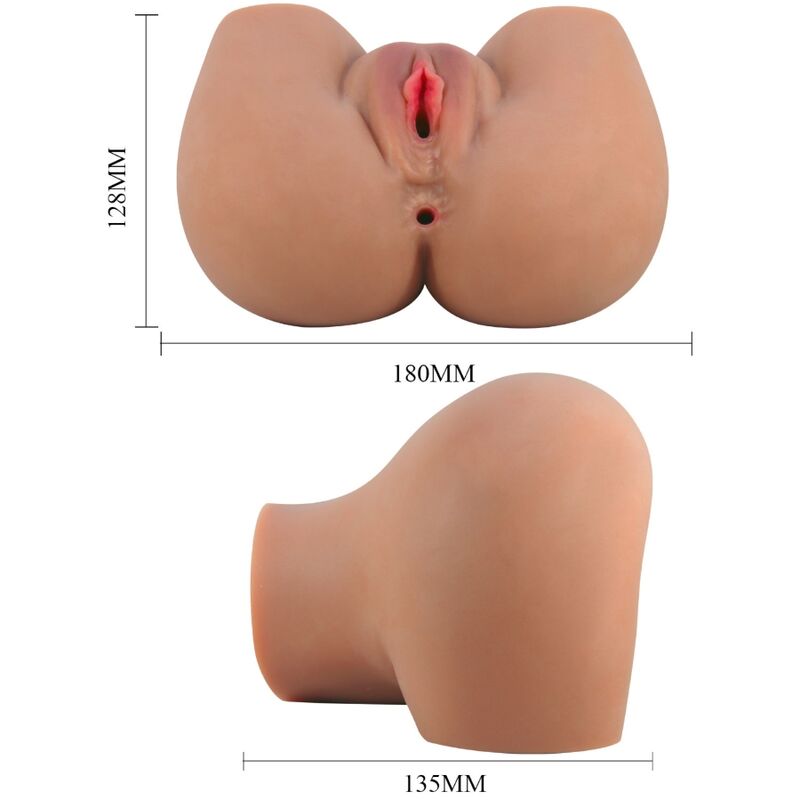CRAZY BULL - MILA VIBRATOR BUTT WITH REALISTIC VAGINA AND ANUS CONTROL REMOTO - NOCTURNA DESIRES