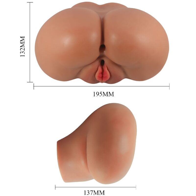 CRAZY BULL - LUNA VIBRATOR BUTT WITH REALISTIC VAGINA AND ANUS CONTROL REMOTO - NOCTURNA DESIRES
