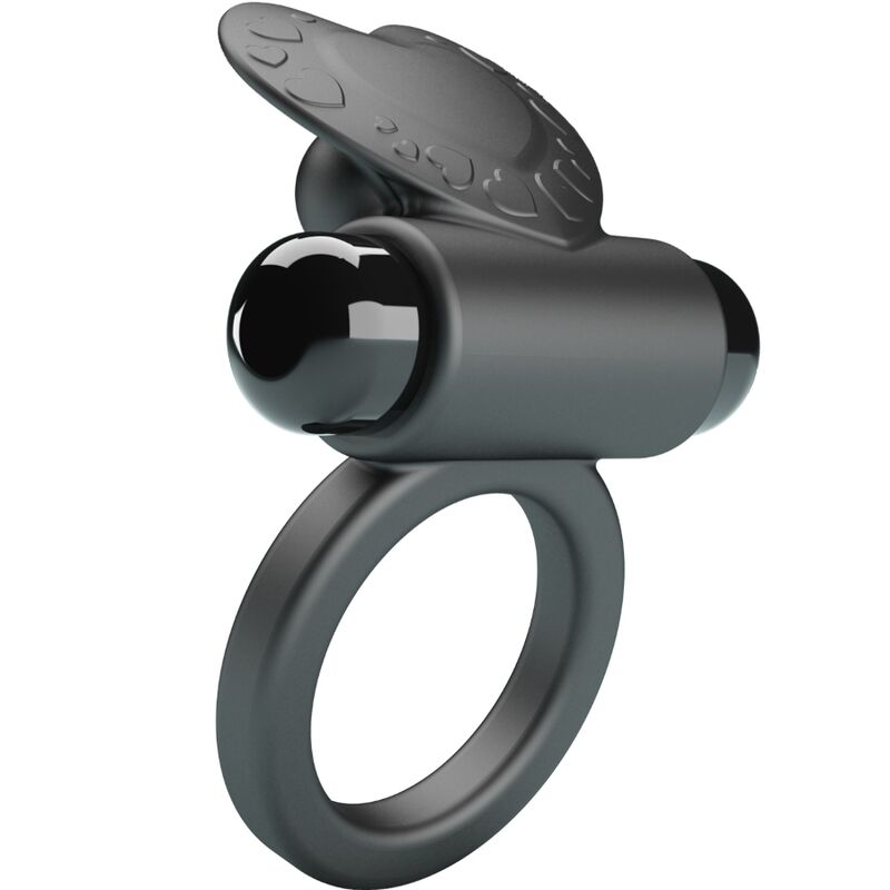 PRETTY LOVE - DEBONAIRE VIBRATING RING RABBIT 10 VIBRATIONS BLACK - NOCTURNA DESIRES