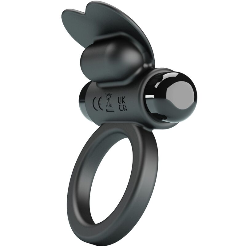 PRETTY LOVE - DEBONAIRE VIBRATING RING RABBIT 10 VIBRATIONS BLACK - NOCTURNA DESIRES