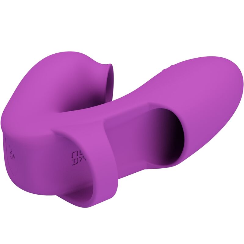 PRETTY LOVE - ATHENA FINGER VIBRATOR WITH CLITORIS STIMULATOR PURPLE - NOCTURNA DESIRES