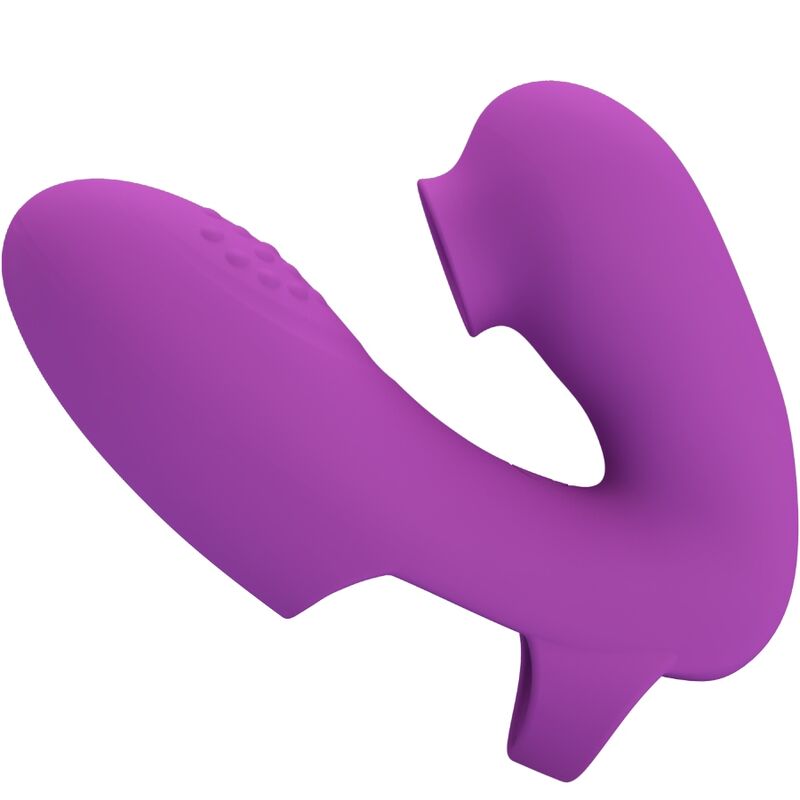 PRETTY LOVE - ATHENA FINGER VIBRATOR WITH CLITORIS STIMULATOR PURPLE - NOCTURNA DESIRES