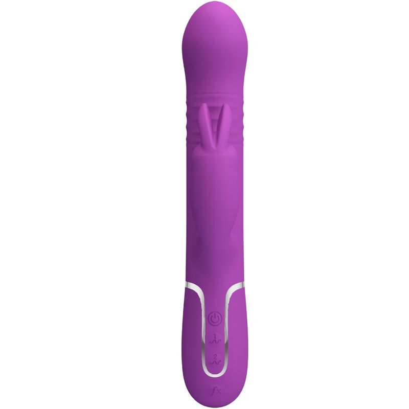 PRETTY LOVE - COALE 4 IN 1 MULTIFUNCTION RABBIT VIBRATOR PURPLE - NOCTURNA DESIRES
