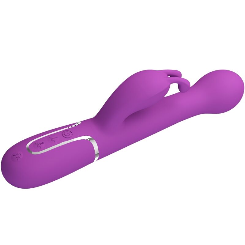 PRETTY LOVE - DEJON 3 IN 1 MULTIFUNCTION RABBIT VIBRATOR PURPLE - NOCTURNA DESIRES