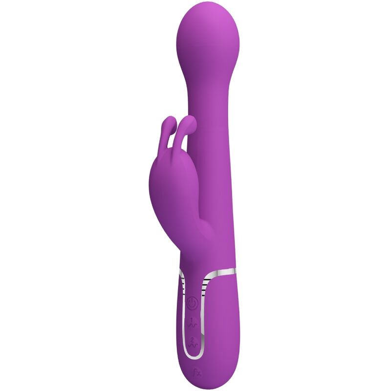 PRETTY LOVE - DEJON 3 IN 1 MULTIFUNCTION RABBIT VIBRATOR PURPLE - NOCTURNA DESIRES