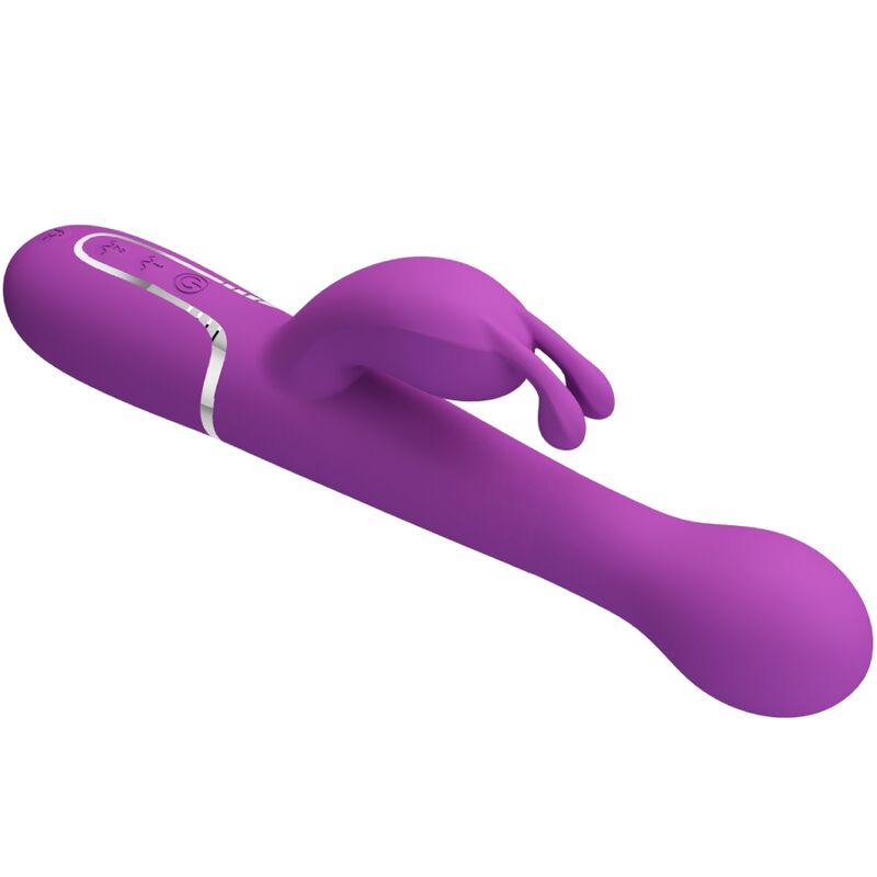 PRETTY LOVE - DEJON 3 IN 1 MULTIFUNCTION RABBIT VIBRATOR PURPLE - NOCTURNA DESIRES