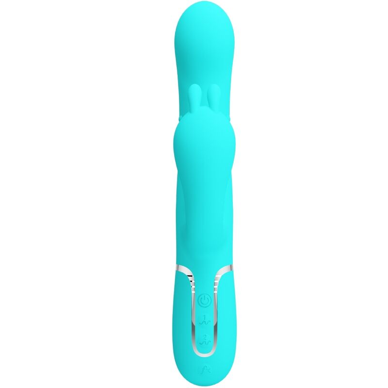 PRETTY LOVE - CAMMY 4 IN 1 MULTIFUNCTION TRIPPLE RABBIT VIBRATOR BLUE - NOCTURNA DESIRES