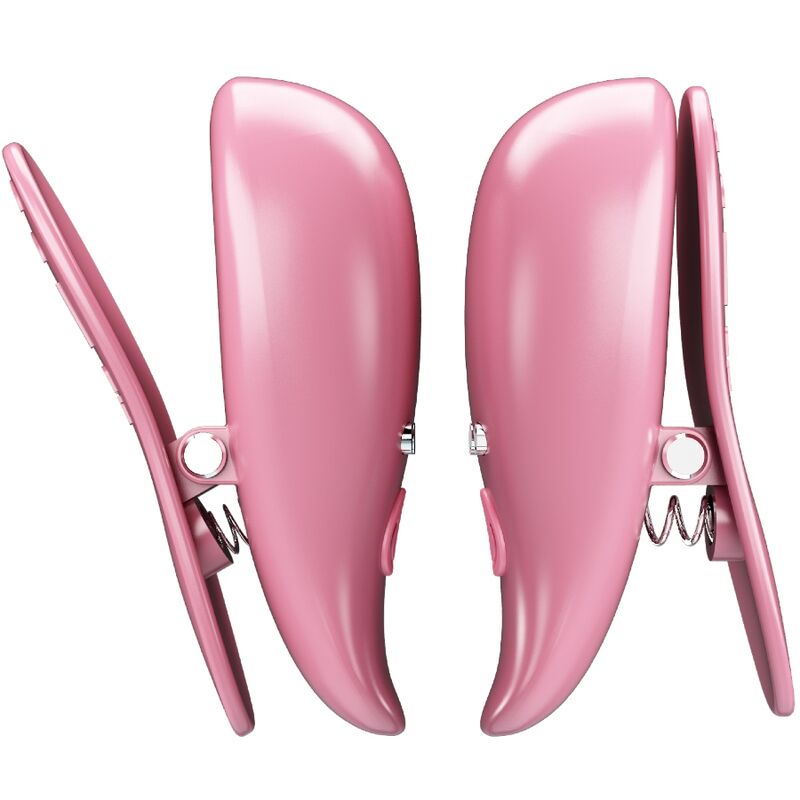 PRETTY LOVE - CAILEY NIPPLE CLAMPS 10 VIBRATIONS REMOTE CONTROL PINK - NOCTURNA DESIRES