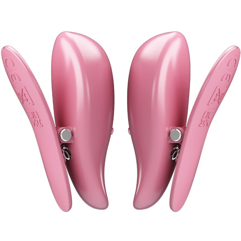 PRETTY LOVE - CAILEY NIPPLE CLAMPS 10 VIBRATIONS REMOTE CONTROL PINK - NOCTURNA DESIRES