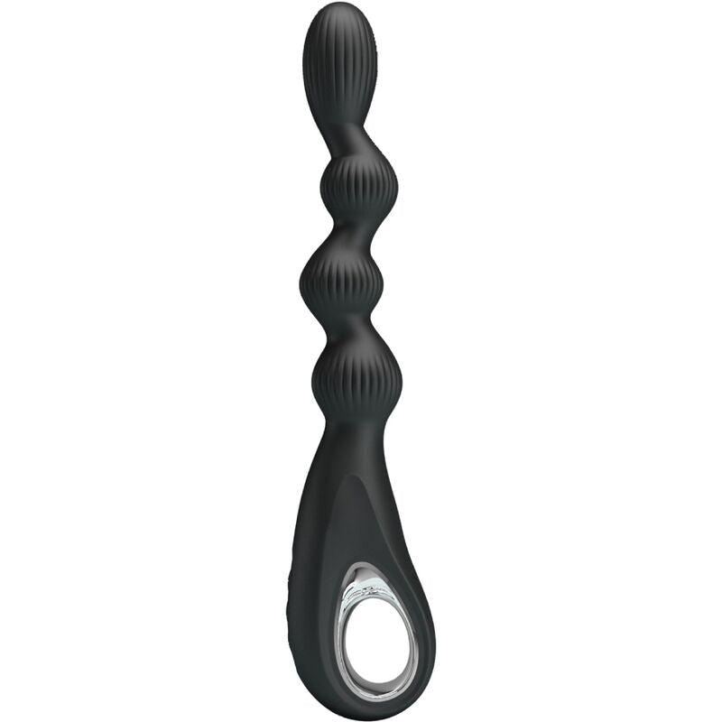 PRETTY LOVE - FEDERER ANAL VIBRATOR 12 VIBRATIONS BLACK - NOCTURNA DESIRES