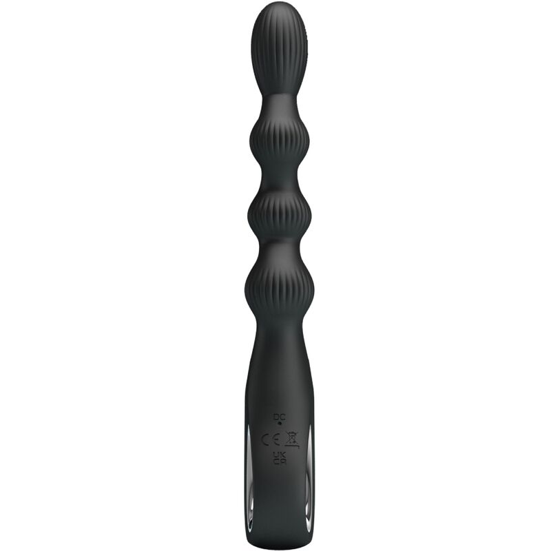 PRETTY LOVE - FEDERER ANAL VIBRATOR 12 VIBRATIONS BLACK - NOCTURNA DESIRES