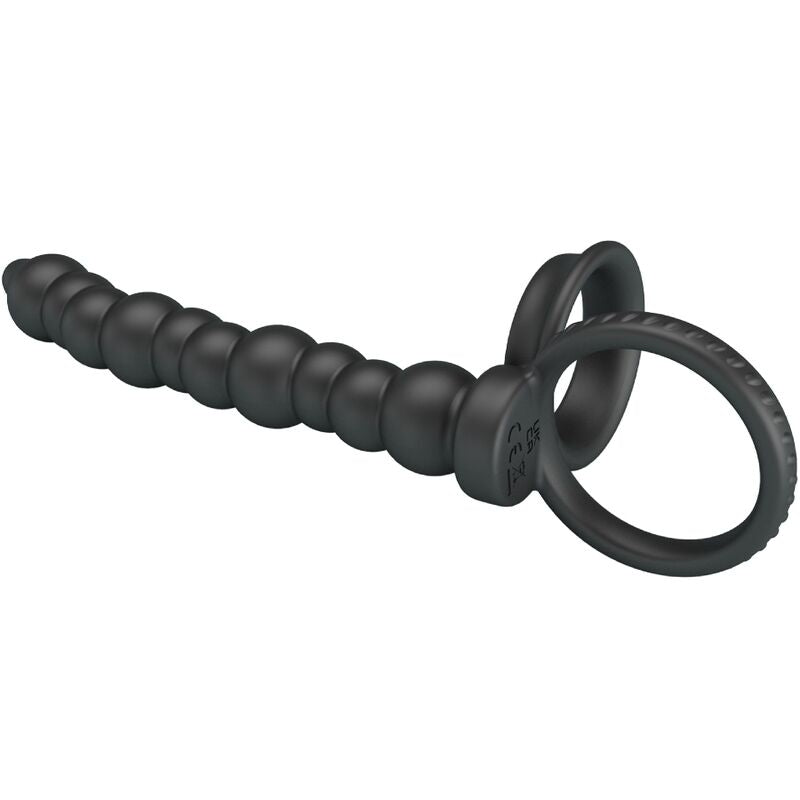 PRETTY LOVE - DILLION DOUBLE PENETRATION COCK RING BLACK - NOCTURNA DESIRES