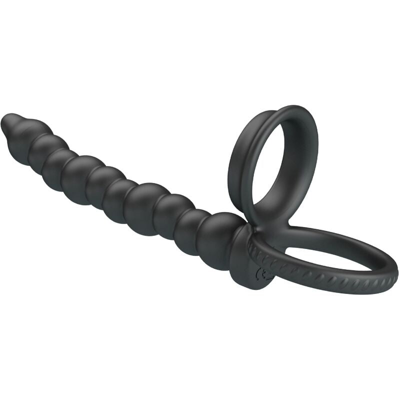 PRETTY LOVE - DILLION DOUBLE PENETRATION COCK RING BLACK - NOCTURNA DESIRES