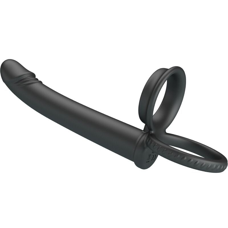 PRETTY LOVE - DILLION DOUBLE PENETRATION DOUBLE COCK RING BLACK - NOCTURNA DESIRES