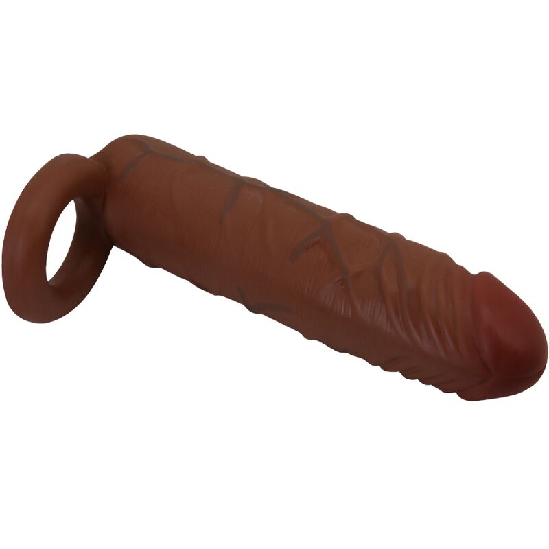 PRETTY LOVE - KAILE PENIS SLEEVE WITH 2.5 CM EXTENSION MULATTO - NOCTURNA DESIRES