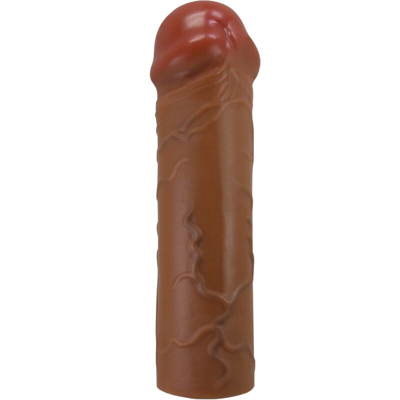 PRETTY LOVE - NILE PENIS SLEEVE WITH 2.5 CM EXTENSION MULATTO - NOCTURNA DESIRES