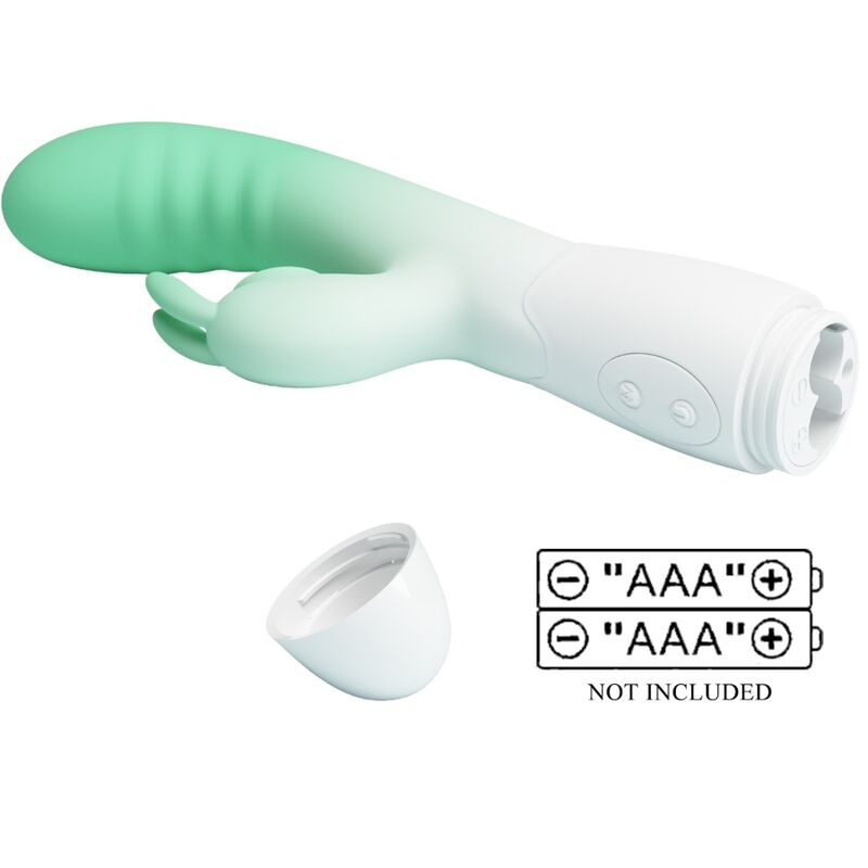 PRETTY LOVE - CERBERUS RABBIT VIBRATOR 3O VIBRATIONS GREEN - NOCTURNA DESIRES