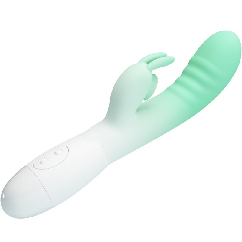 PRETTY LOVE - CERBERUS RABBIT VIBRATOR 3O VIBRATIONS GREEN - NOCTURNA DESIRES