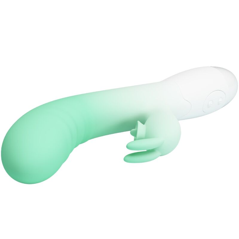 PRETTY LOVE - CERBERUS RABBIT VIBRATOR 3O VIBRATIONS GREEN - NOCTURNA DESIRES