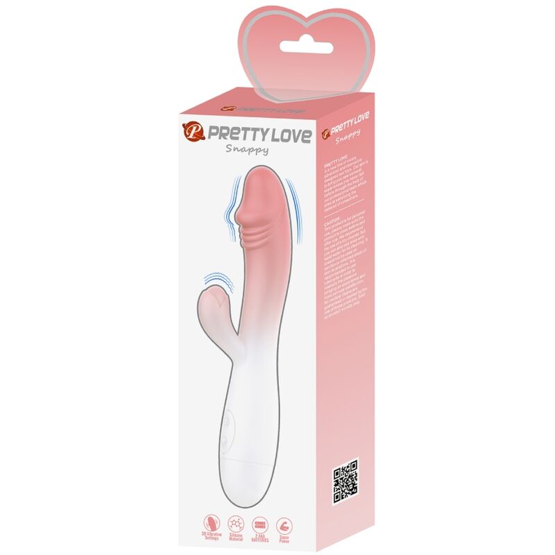 PRETTY LOVE - SNAPPY RABBIT VIBRATOR 30 VIBRATIONS PINK - NOCTURNA DESIRES