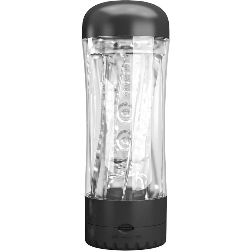 PRETTY LOVE - TAMARA MALE MASTURBATOR MULTI-SPEED VIBRATOR BLACK - NOCTURNA DESIRES