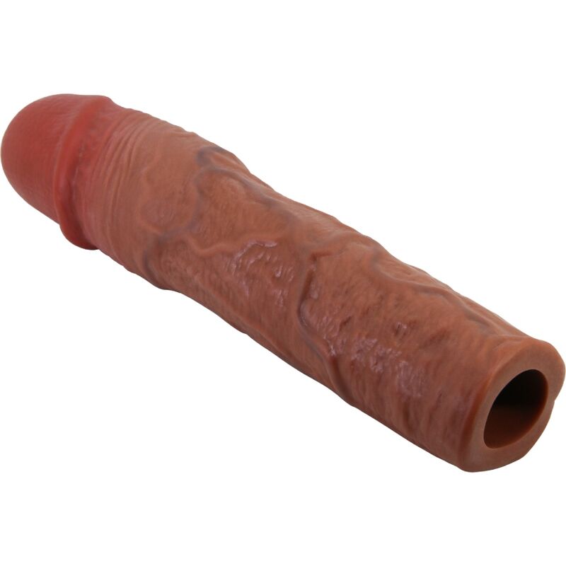PRETTY LOVE - STEVENSON PENIS SLEEVE WITH 7.6 CM EXTENSION MULATTO - NOCTURNA DESIRES