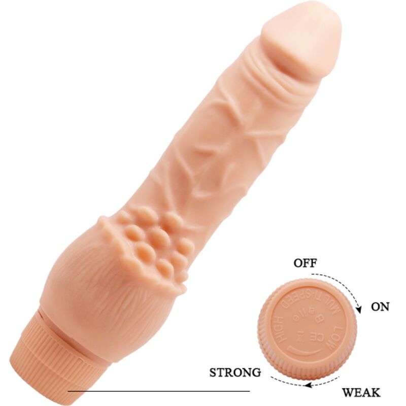 BAILE - BARBARA REALISTIC VIBRATOR 19.5 CM FLESH - NOCTURNA DESIRES