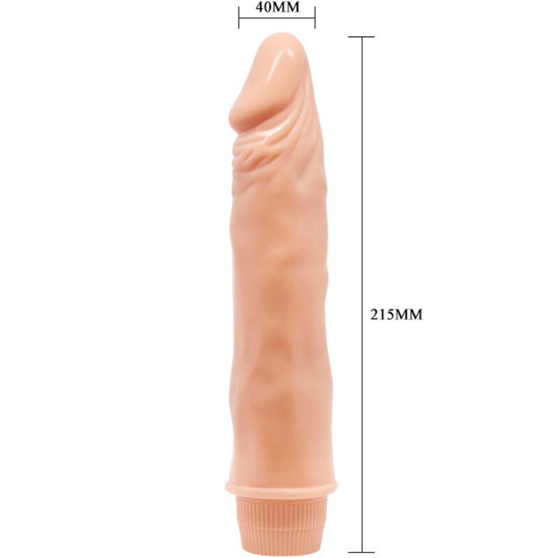 BAILE - DWARF REALISTIC VIBRATOR 21 CM FLESH - NOCTURNA DESIRES