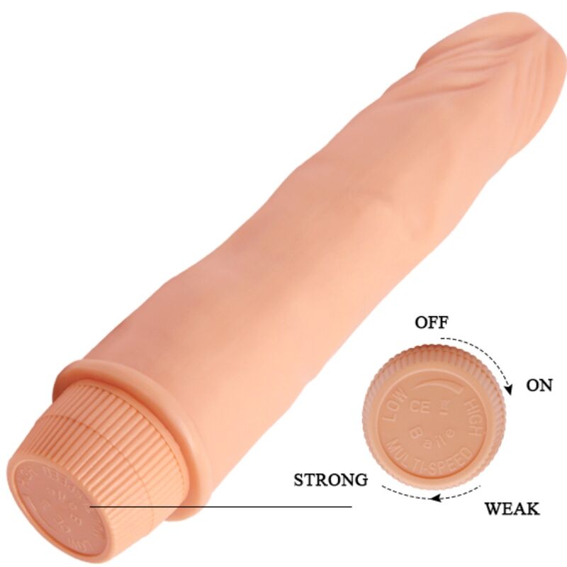 BAILE - DWARF REALISTIC VIBRATOR 21 CM FLESH - NOCTURNA DESIRES