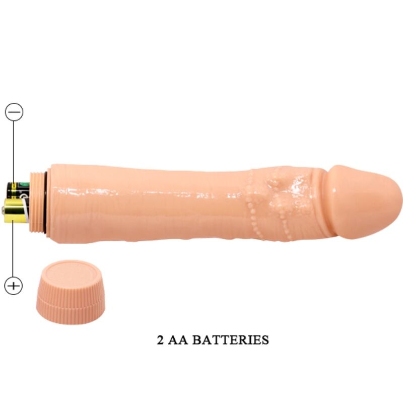 BAILE - DYBBUK REALISTIC VIBRATOR 24 CM FLESH - NOCTURNA DESIRES