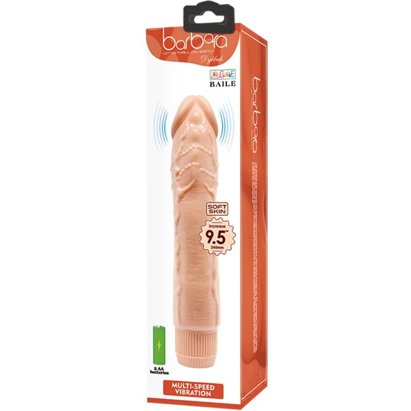 BAILE - DYBBUK REALISTIC VIBRATOR 24 CM FLESH - NOCTURNA DESIRES
