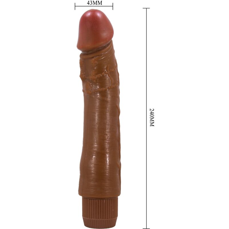 BAILE - DYBBUK REALISTIC VIBRATOR 24 CM MULATTO - NOCTURNA DESIRES