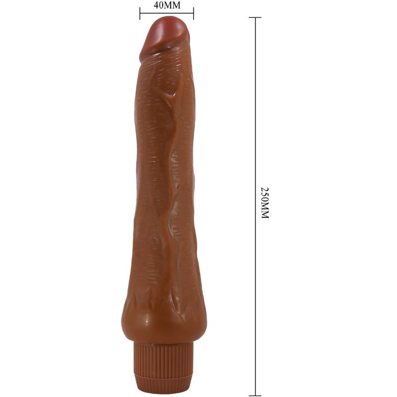 BAILE - DRYAD REALISTIC VIBRATOR 25 CM MULATTO - NOCTURNA DESIRES