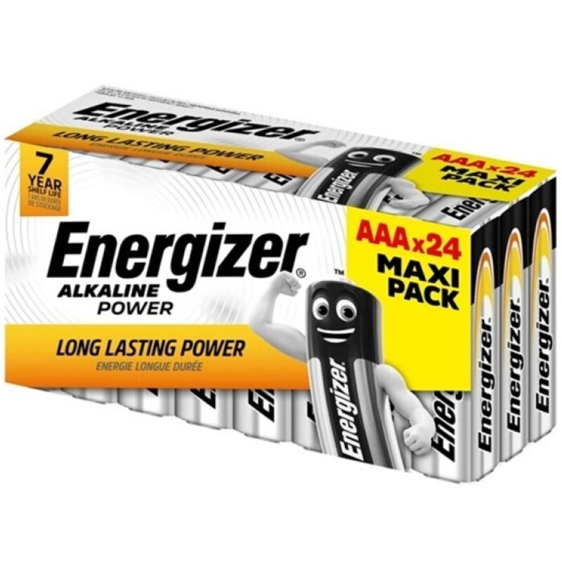 ENERGIZER - ALKALINE POWER AAA ALKALINE BATTERY LR03 BOX*24 (3 BOXES*8 BATTERIES) - NOCTURNA DESIRES