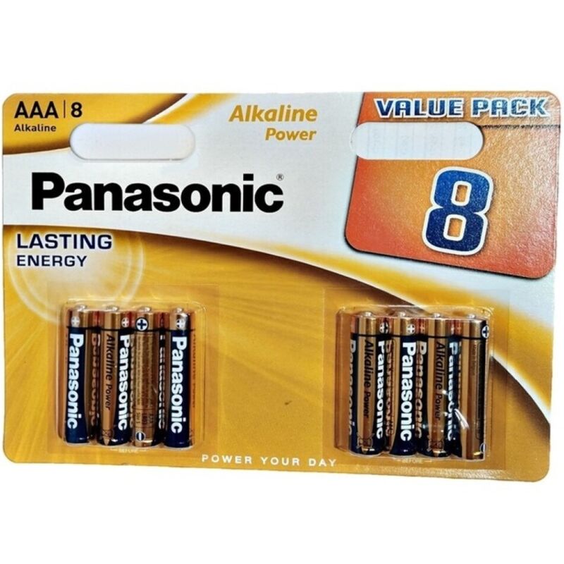 PANASONIC - BRONZE ALKALINE AAA BATTERY LR03 BLISTER*8 - NOCTURNA DESIRES