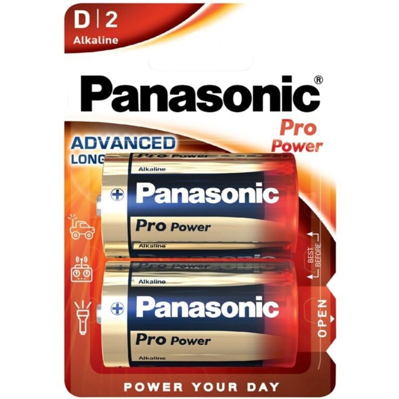 PANASONIC - PRO POWER ALKALINE D BATTERY LR20 BLISTER*2 - NOCTURNA DESIRES