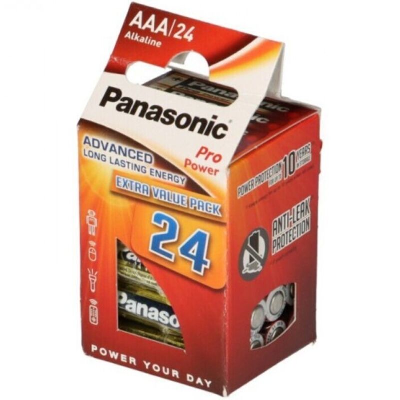 PANASONIC - PRO POWER ALKALINE AAA BATTERY LR03 PACK*24 - NOCTURNA DESIRES