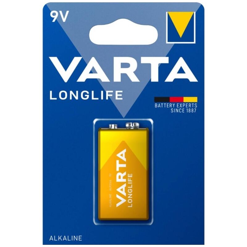 VARTA - LONGLIFE ALKALINE BATTERY 9V LR61 BLISTER*1 - NOCTURNA DESIRES