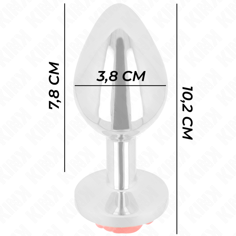 KINK - PLUG ANAL ROSE RED SIZE L - NOCTURNA DESIRES